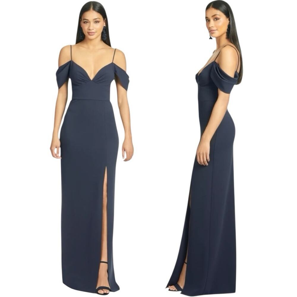 Sachin + Babi Navy Brittany Gown Size 6 NWT